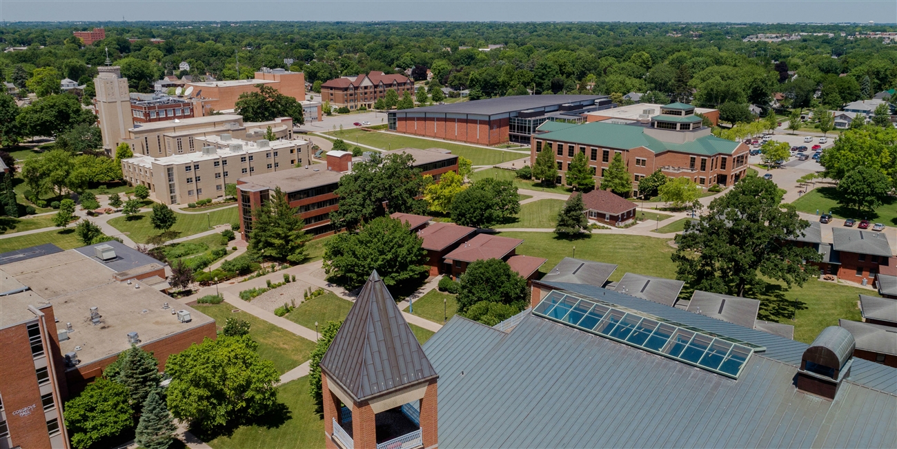 aerial campus photo